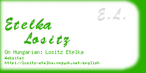 etelka lositz business card